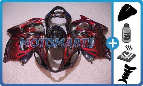 5 in 1 bundle for suzuki gsx 1300 r hayabusa 99-07 injection body kit fairing ad