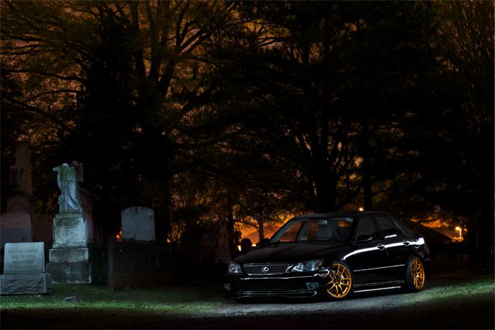 Lexus is300 altezza on volk graveyard hd poster print  multiple sizes available