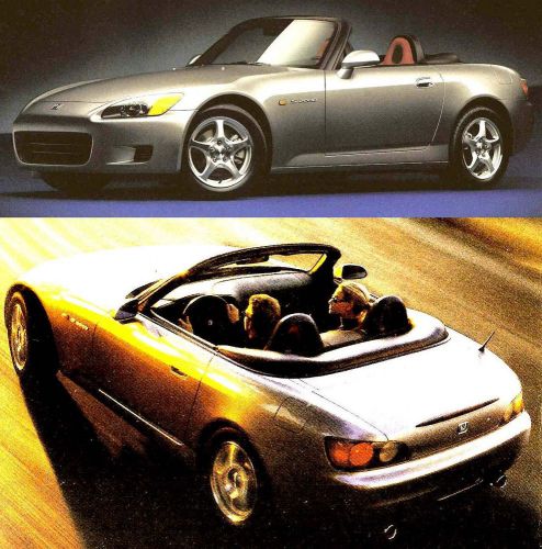 2000 honda s2000 convertible brochure / poster -honda s2000 roadster-honda s2000