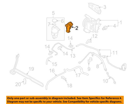 Mitsubishi oem pump hoses-steering-power steering pump mount bracket mn163802