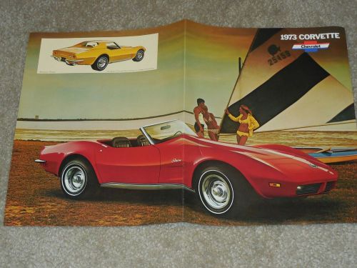 1973 chevrolet corvette dealer sales-showroom brochure, stingray