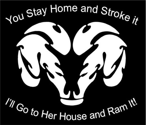 &#034;ram it&#034; dodge ram vinyl decal sticker 11&#034;x11&#034; - choice of colors