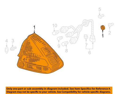 Honda oem insight tail lamps-rear lamps-combo lamp assembly left 33551s3ya01