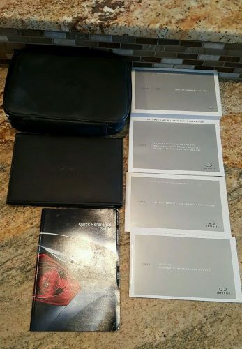 2008 infiniti g35 coupe oem owner&#039;s owners manual w/cases &amp; quick ref