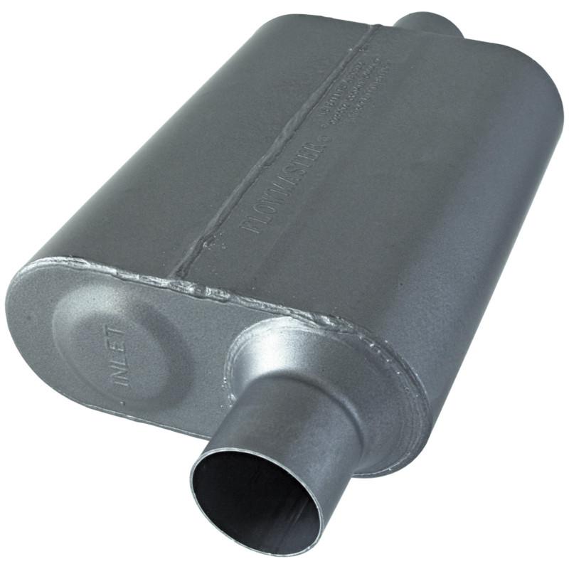 Flowmaster 40 series muffler 409s - 2.50 offset in / 2.50 center out -