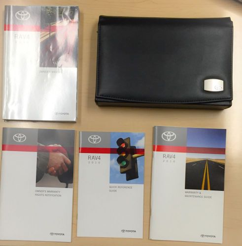 Factory (oem) 2010 ~toyota rav4 ~ owners manual &amp; books with black case