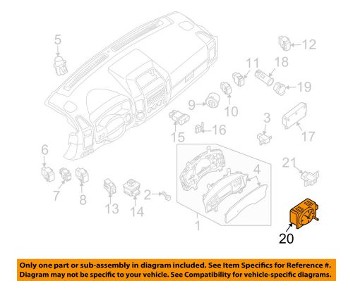 Infiniti nissan oem 08-10 qx56-clock 25810zq10a