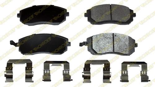 Monroe fx929 brake pad or shoe, front-monroe prosolution semi-metallic brake pad