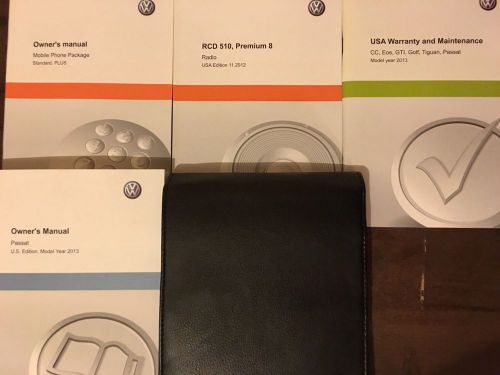 2013 vw passat   owners manual