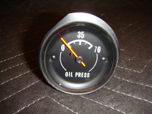 68-69 c3 corvette oil pressure gauge nos