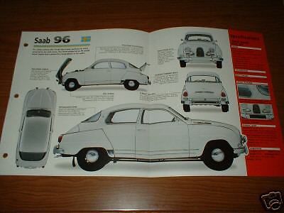 1963 saab 850 gt original imp brochure 63 56-80