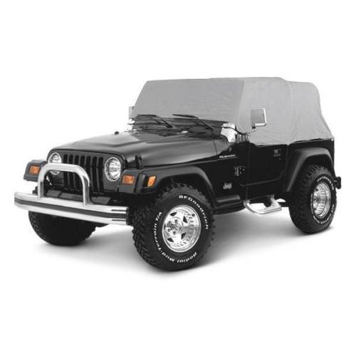 Smittybilt 1161 - water resistant gray cab cover w/o door flap