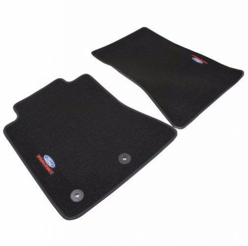 2015 ford racing logo emblem mustang i4 v6 gt  floor mats carpet set m-13086-mb