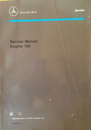 Mercedes service manual for 190e