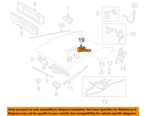 Bmw oem 08-10 m6 convertible top-sensor 54348268997