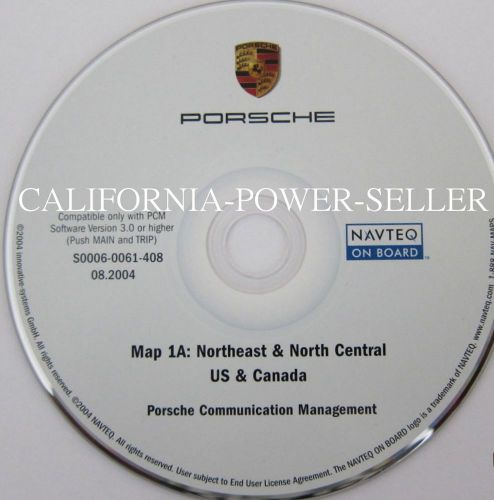 Porsche pcm navigation cd east for eastern us &amp; canada map © 2002-1 edition 2003