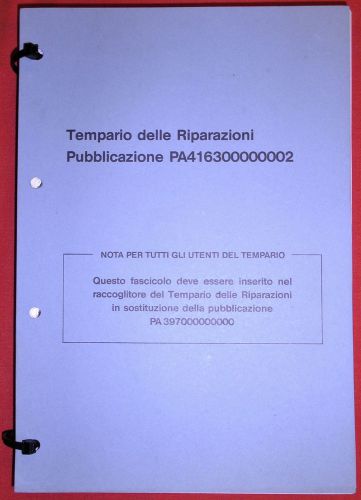Alfa romeo european factory maintenance manual for sprint, spider, 33, 90 &amp; 75