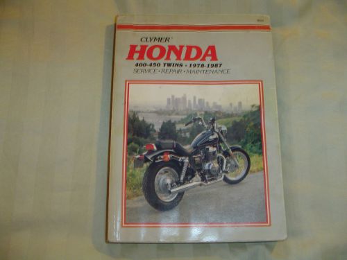 Clymer honda 1978-1987 service repair maintenance manual