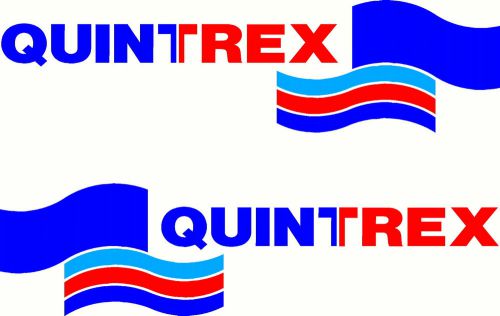 Quintrex, 3 colour, fishing, boat, mirrored sticker decal set of 2