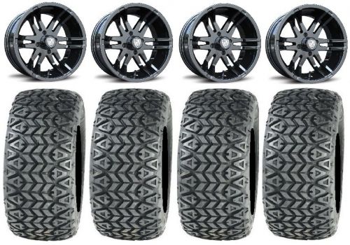 Fairway alloys flex black golf wheels 12&#034; 23x10-12 all trail tires yamaha