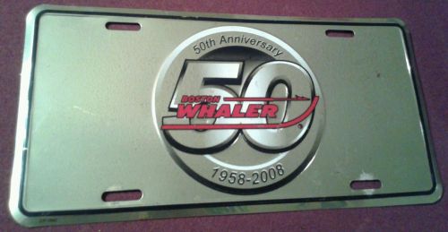 Boston whaler 50th anniversary 1958-2008 license plate