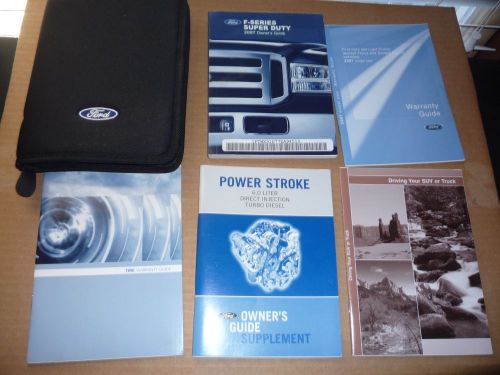 2007 ford f-series super duty 6.o liter diesel owner’s manual set