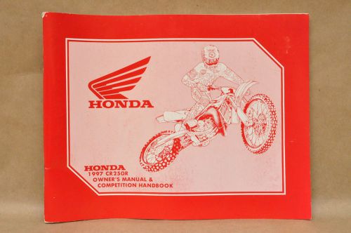 Honda 1997 cr250 r owners manual dirt bike racing competition hand book specs