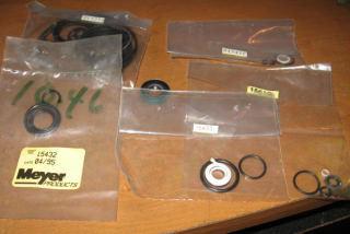 E47 meyer master seal kit m15456 w/shaft seal,snow  pump orings w instructions