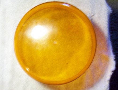 Amber replacement globe emerngency warning. stratolite #80 lens  new