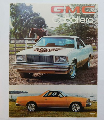 Gmc caballero dealership brochure (may 1978)