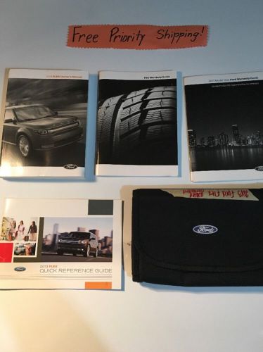 2013  ford flex owners manual w/case #0089 free priority shipping!