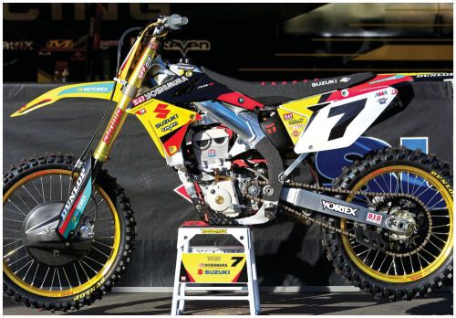 James stewart suzuki rmz450 supercross race bike giant poster motocross moto-x