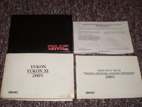 2005 gmc yukon + xl sle slt 2x4 4x4 suv owners manual book guide case all models