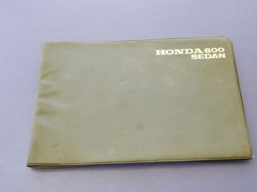 1971 honda 600 sedan owners &amp; service policy manuals