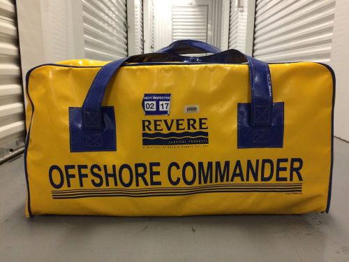 Revere offshore commander 8 person life raft