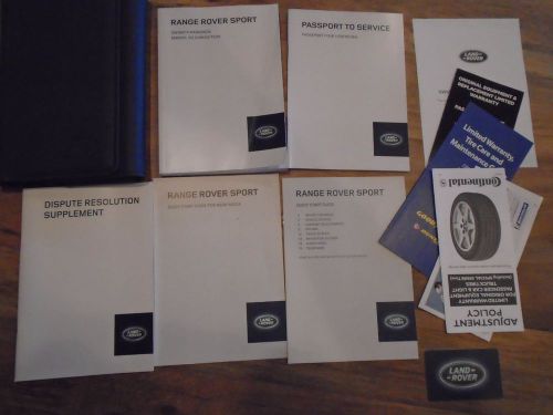 2014 range rover sport supercharged hse owners manual &amp; books w/navigation