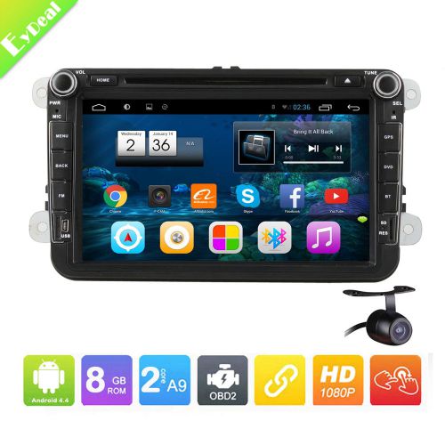 Pure android 4.4 car dvd for vw passat jetta golf touran polo with capacitive