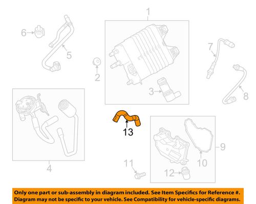 Ford oem 11-16 fiesta 1.6l-l4 emission-hose be8z6n664a