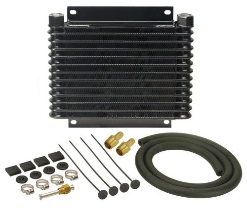 Derale 10-1/8 x 11-3/8 x 1-1/4 in automatic trans fluid cooler kit p/n 13613