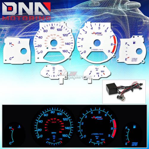 Autoconcept reverse white indiglo glow gauge for 92-96 300zx z turbo vg30dett