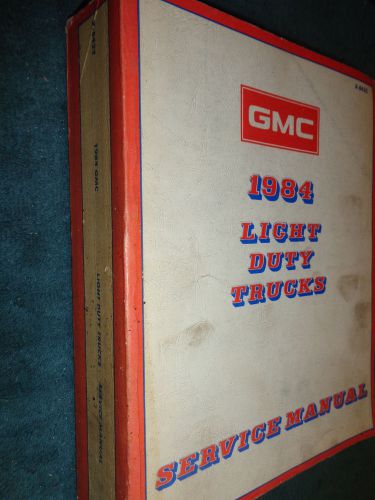 1984 gmc truck shop manual / original book / pickups / jimmy / vans / suburban+