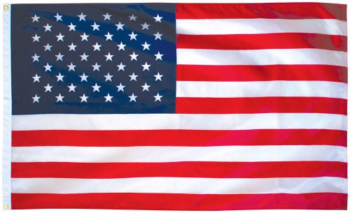 2-sided usa flag super knit polyester 12&#034;x18&#034; w/brass grommets-outdoor