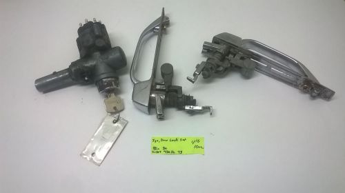 Mercedes w107 ignition lock with key and door set handle with key 450sl