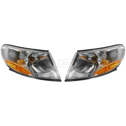 Saab 9-3 front side marker signal blinker corner parking light lamp pair set new