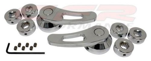 Cfr chrome billet aluminum door handle kit - chevy/ford/mopar street rod