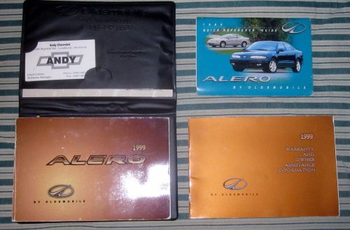 1999 oldsmobile alero owner&#039;s manual factory oem used