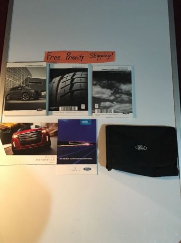 2013 ford edge owners manual with case. #0238 free priority shipping!