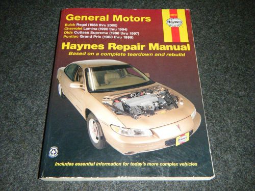 Haynes repair manual 38010 - buick regal, chevy lumina, olds cutlass, grand prix