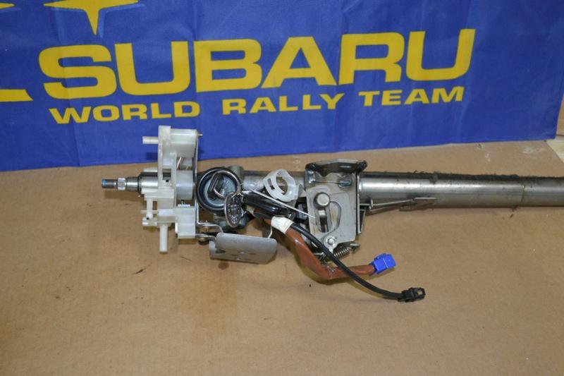 02 03 subaru impreza wrx sedan steering column with key oem