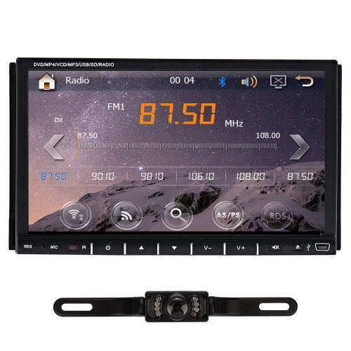 7&#039;&#039;touch screen in dash head unit car audio no gps dvd tv radio ipod+free camera